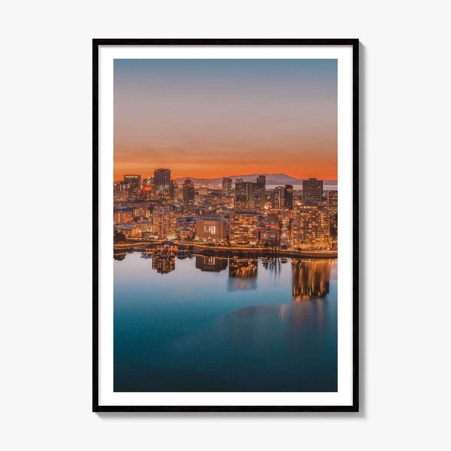 Oakland Photo No 1 Poster, framed poster mockup, white border
