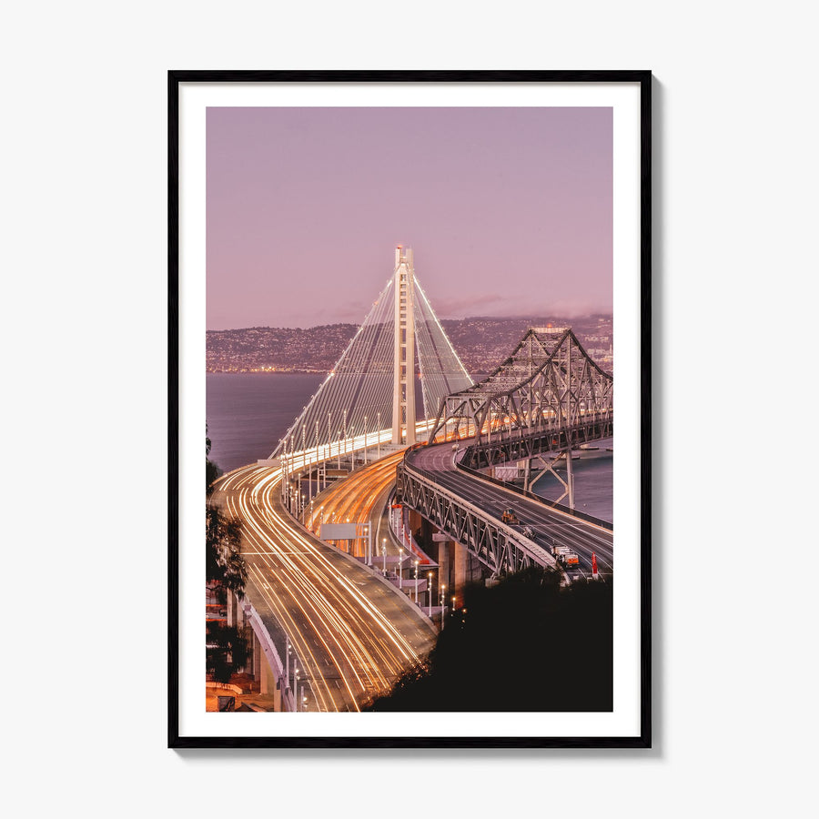 Oakland Photo No 2 Poster, framed poster mockup, white border