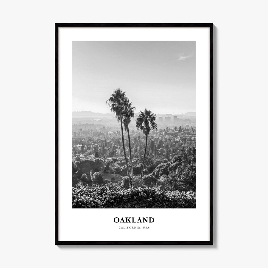 Oakland Classic No 1 Poster, framed poster mockup