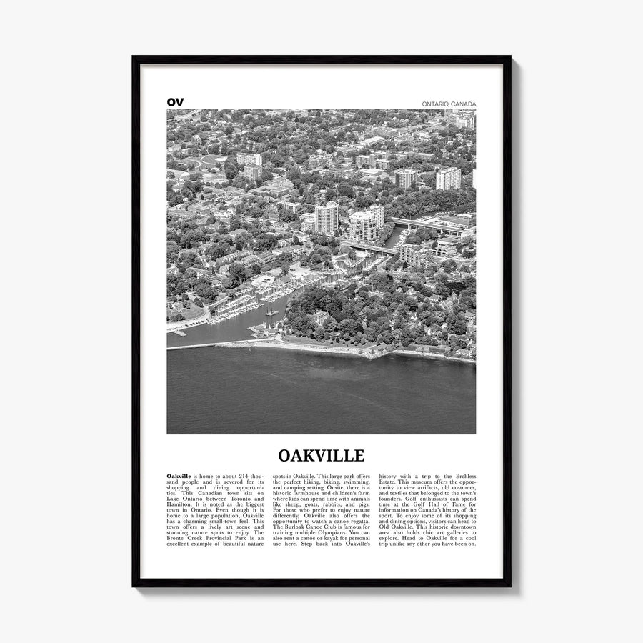 Oakville Newspaper Poster, framed poster mockup