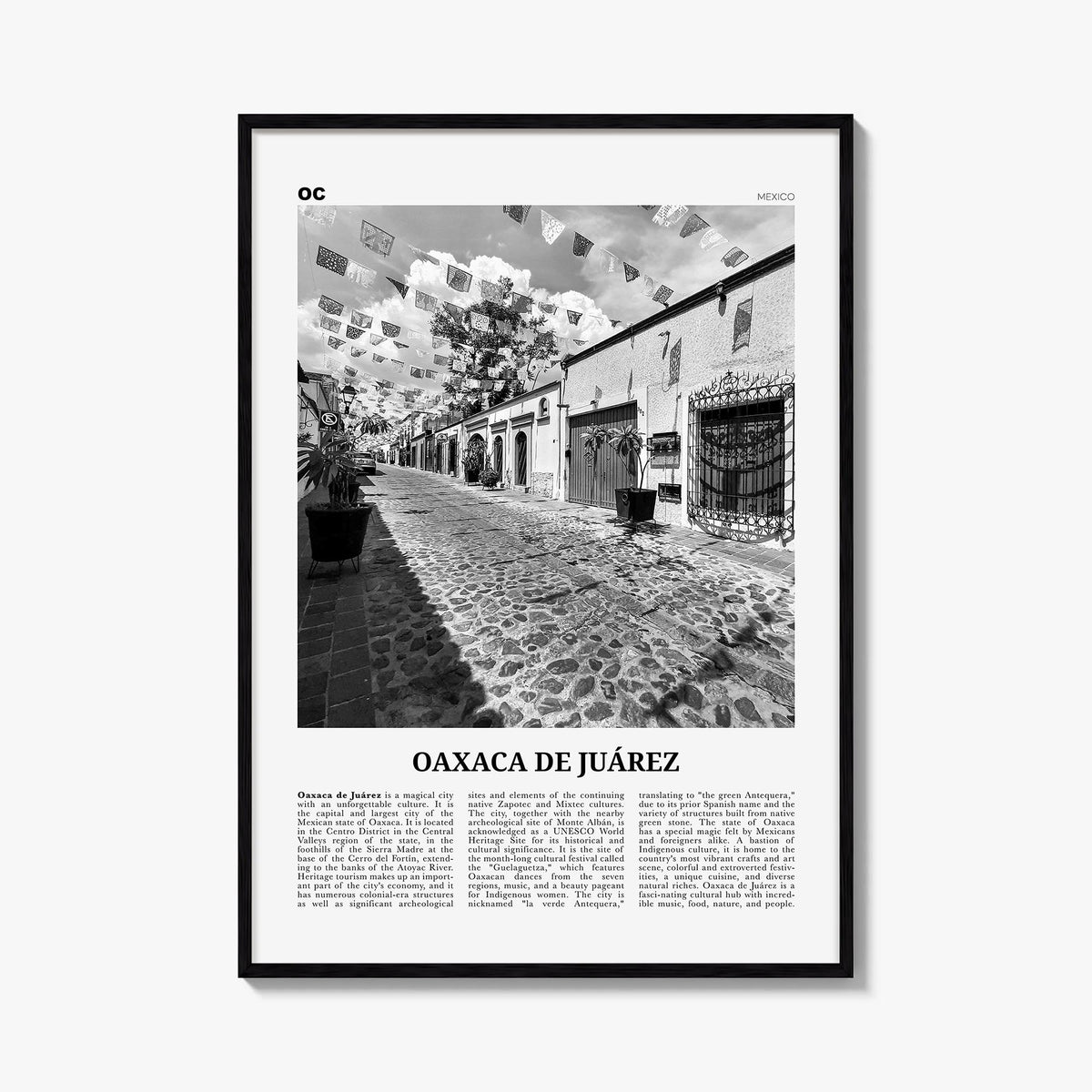 Oaxaca de Juárez Newspaper Poster