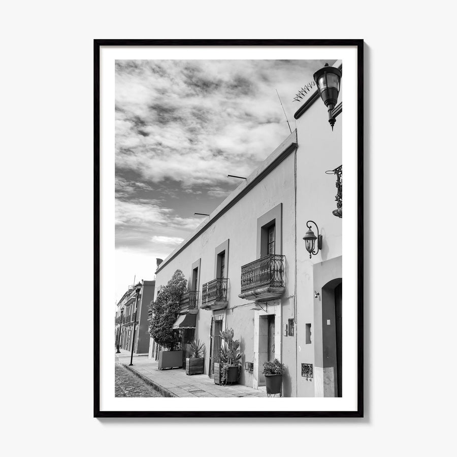 Oaxaca de Juárez Photo Poster, framed poster mockup, white border