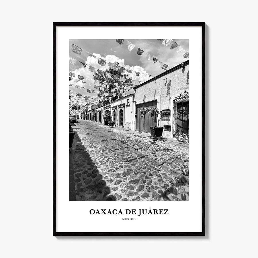 Oaxaca de Juárez Classic Poster, framed poster mockup