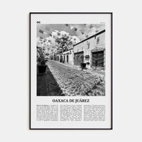 Oaxaca de Juárez Poster None / 8x12 in Nbourhood Travel B&W Poster