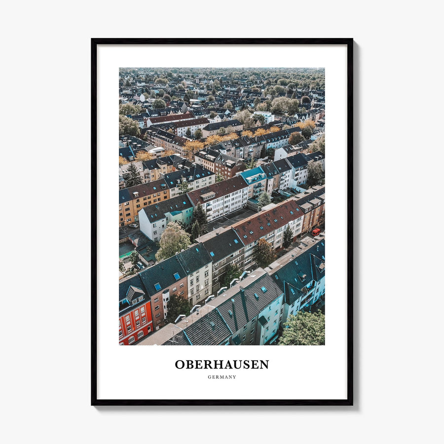 Oberhausen Classic Poster, framed poster mockup