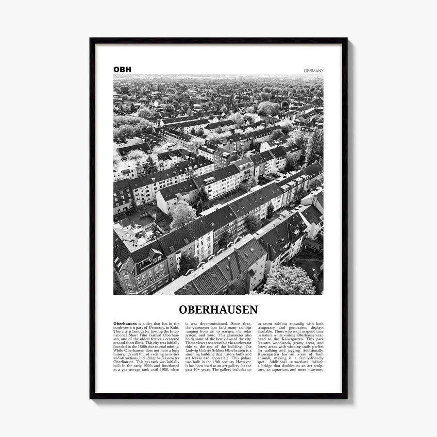 Oberhausen Newspaper Poster, framed poster mockup
