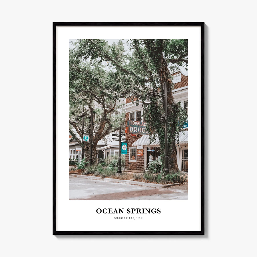 Ocean Springs Classic Poster, framed poster mockup