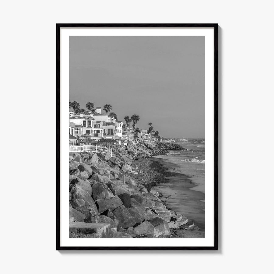 Oceanside Photo No 2 Poster, framed poster mockup, white border