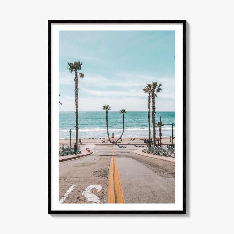 Oceanside Photo No 2 Poster, framed poster mockup, white border
