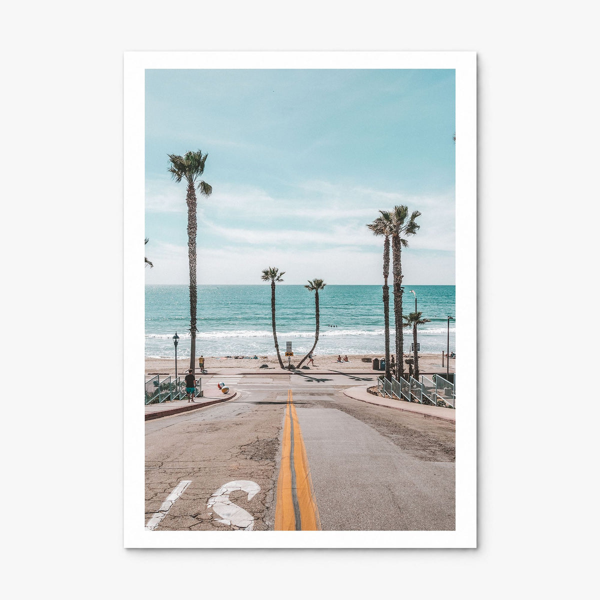 Oceanside Photo No 2 Poster, print only (unframed), white border