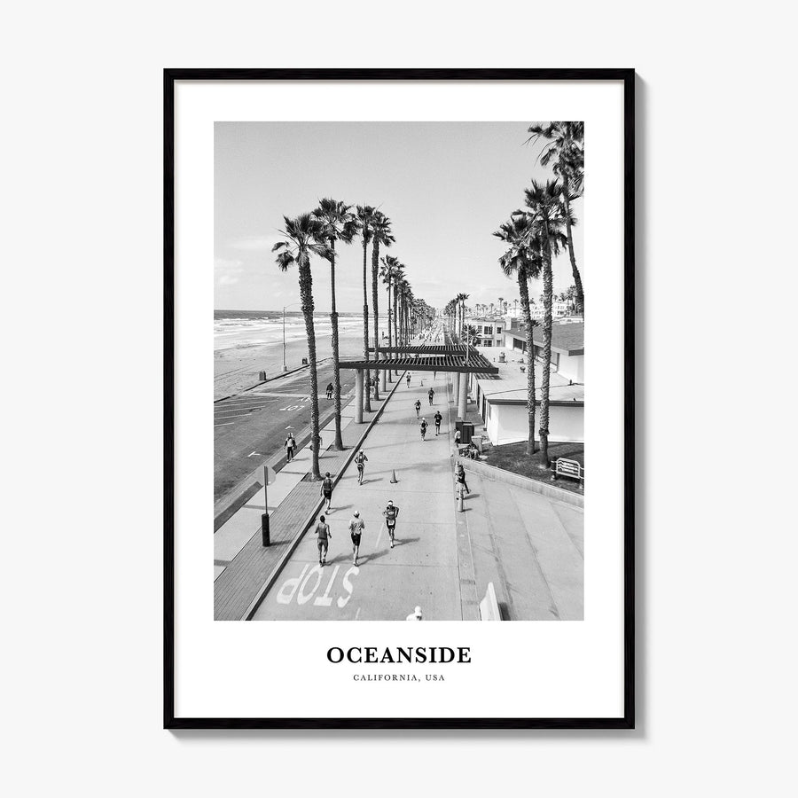 Oceanside Classic No 3 Poster, framed poster mockup