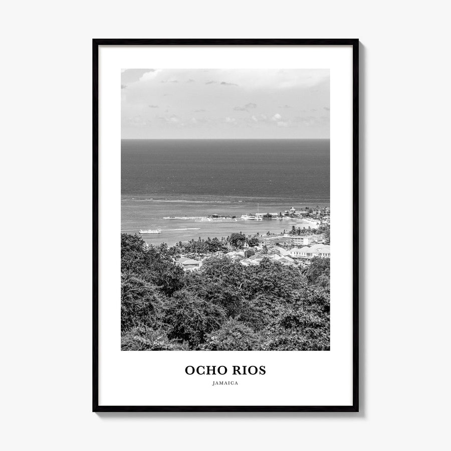 Ocho Rios Classic Poster, framed poster mockup