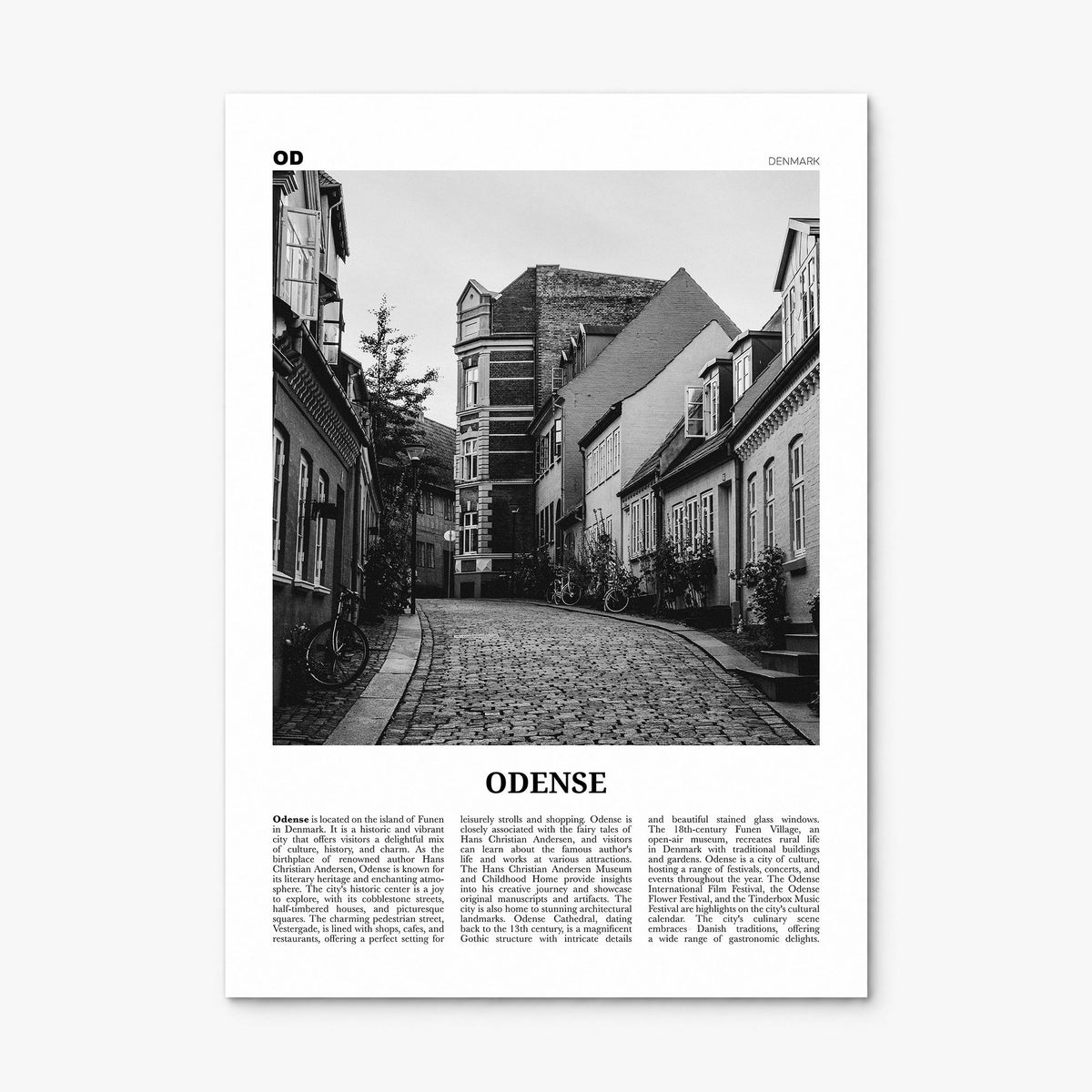 Odense Newspaper Poster, print only (unframed)