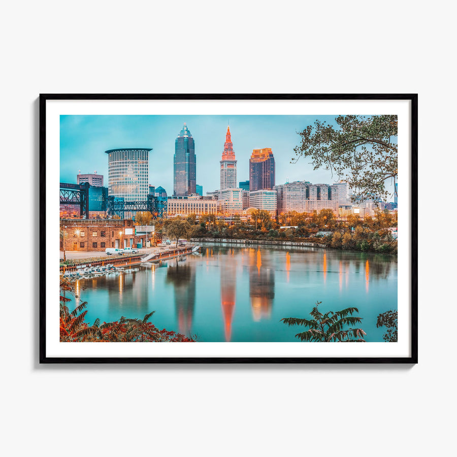 Ohio Photo Poster, framed poster mockup, white border