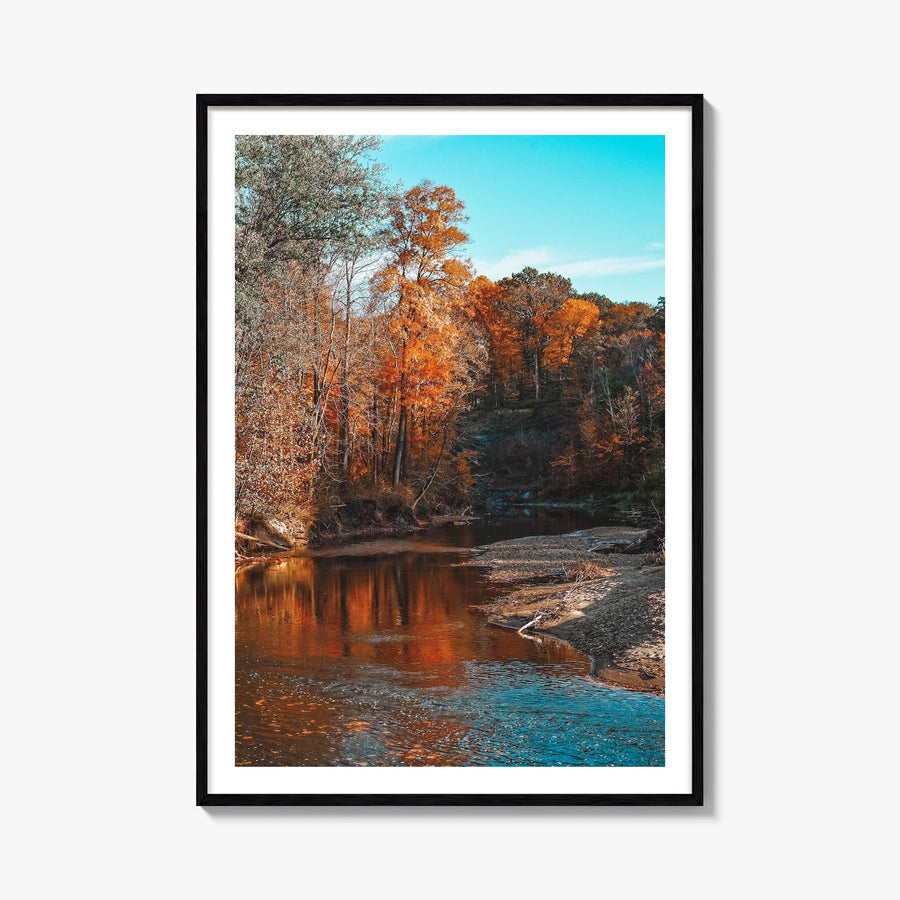 Ohio no. 1 colorful photo poster of United States – vertical wall art, unframed print shown in interior mockup