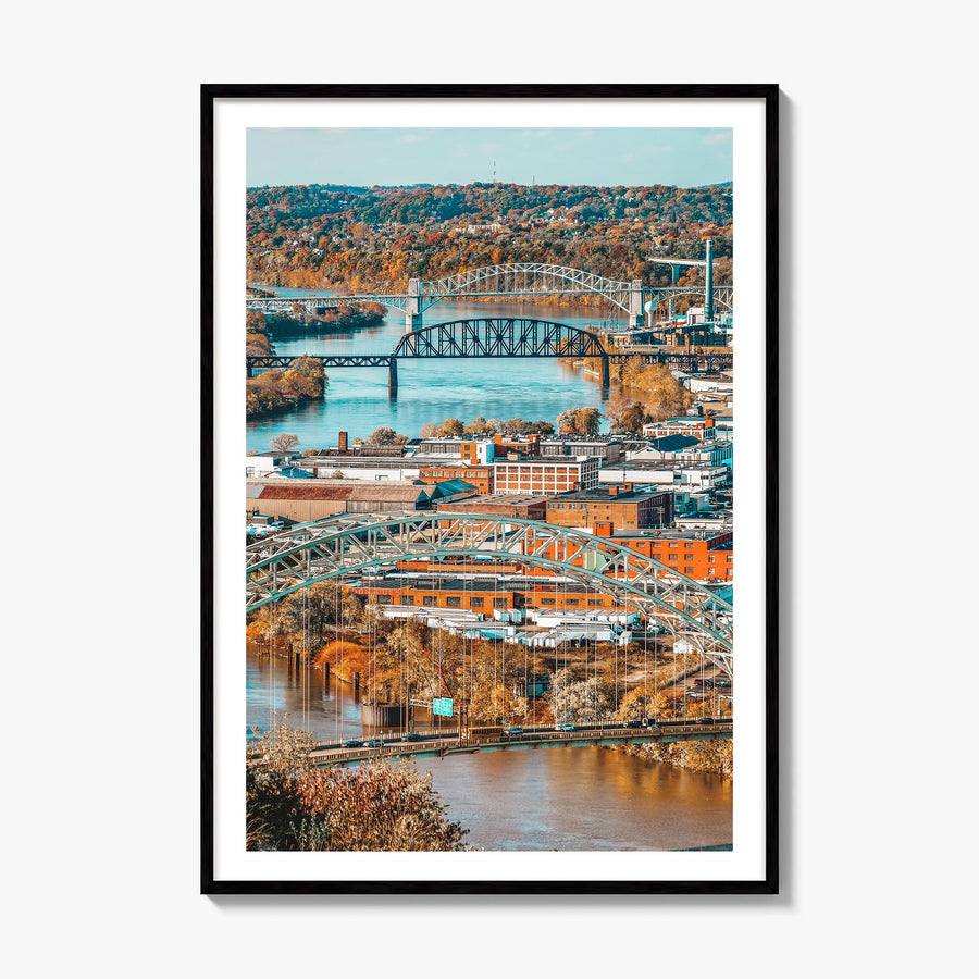 Ohio Photo No 2 Poster, framed poster mockup, white border