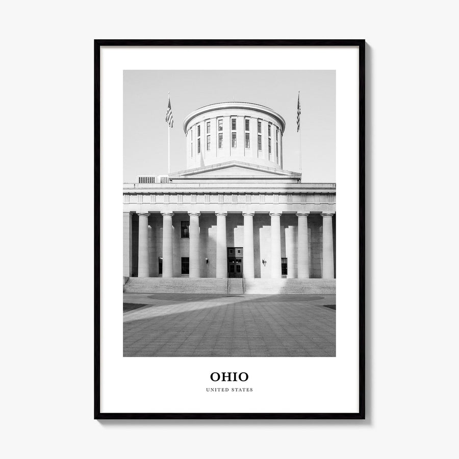 Ohio Classic No 2 Poster, framed poster mockup