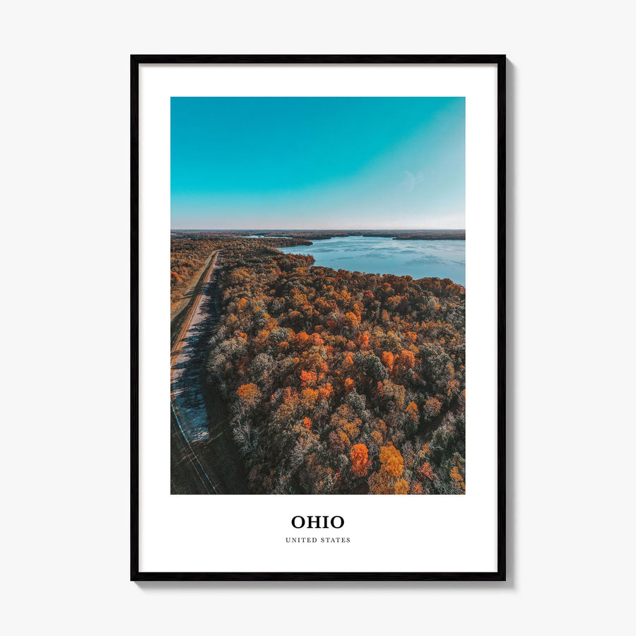 Ohio Classic Poster, framed poster mockup