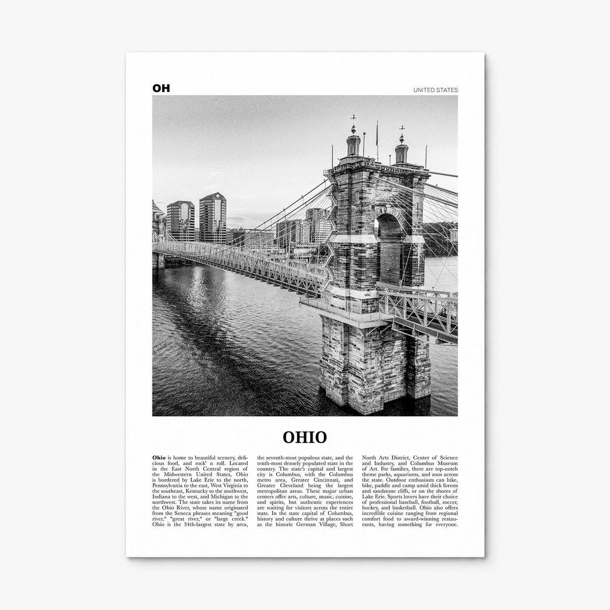 Ohio Newspaper No 1 Poster, print only (unframed)