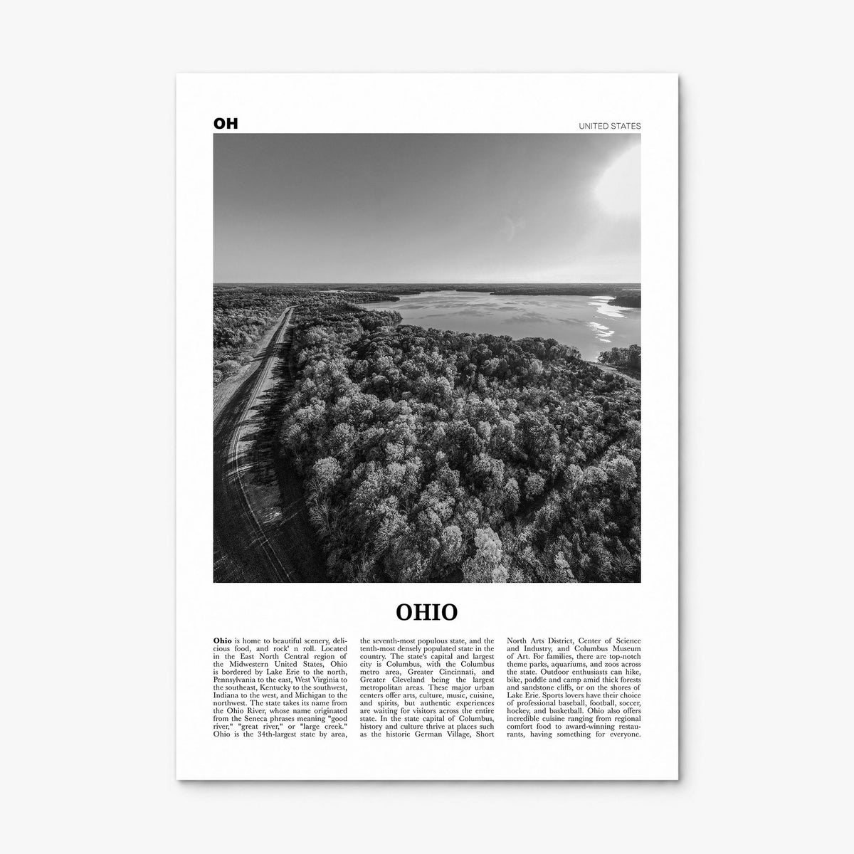 Ohio Newspaper No 3 Poster, print only (unframed)