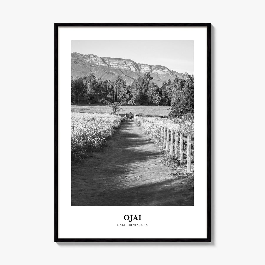 Ojai Classic Poster, framed poster mockup