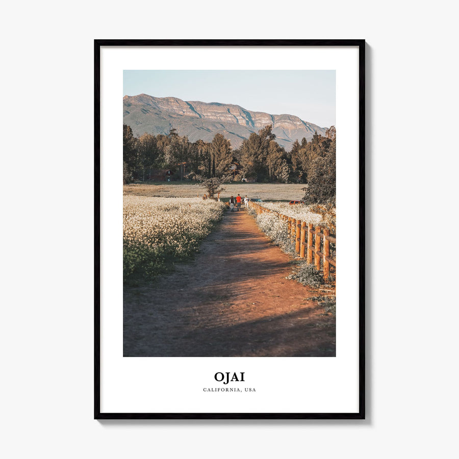 Ojai Classic Poster, framed poster mockup