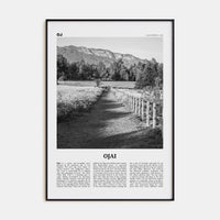 Ojai Poster None / 8x12 in Nbourhood Travel B&W Poster