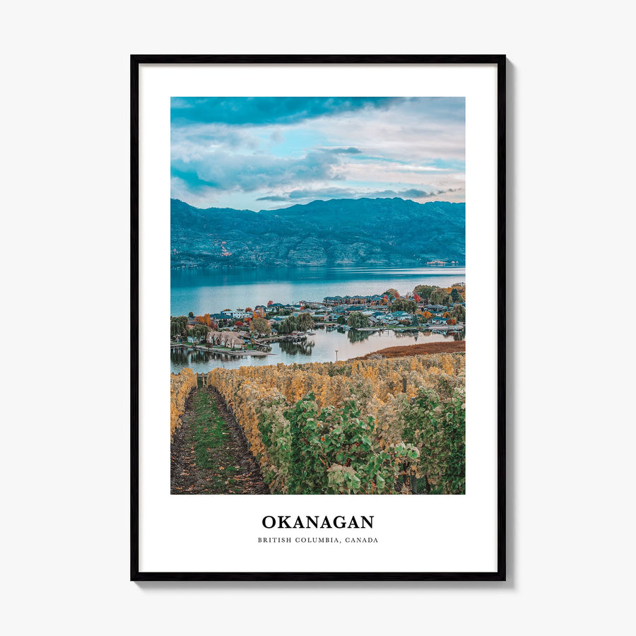 Okanagan Classic Poster, framed poster mockup