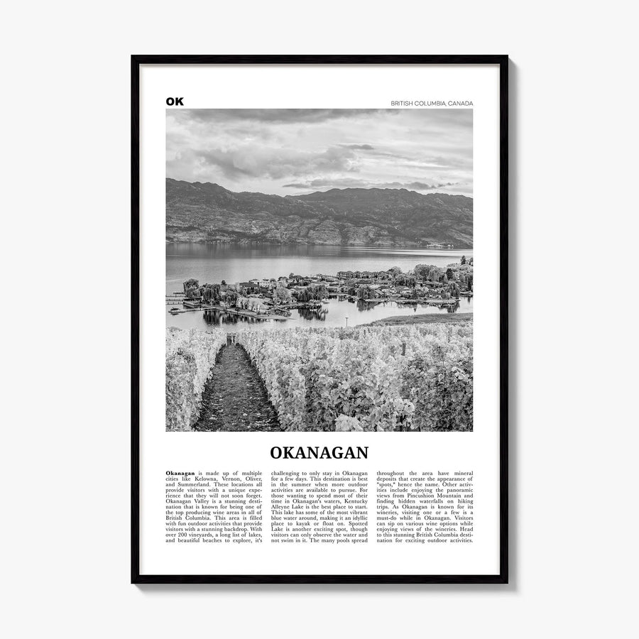 Okanagan Newspaper Poster, framed poster mockup