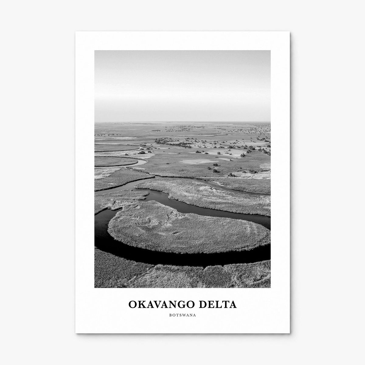 Okavango Delta Classic Poster, print only (unframed)