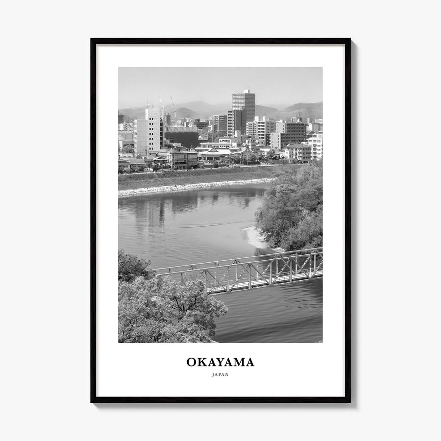 Okayama Classic Poster, framed poster mockup