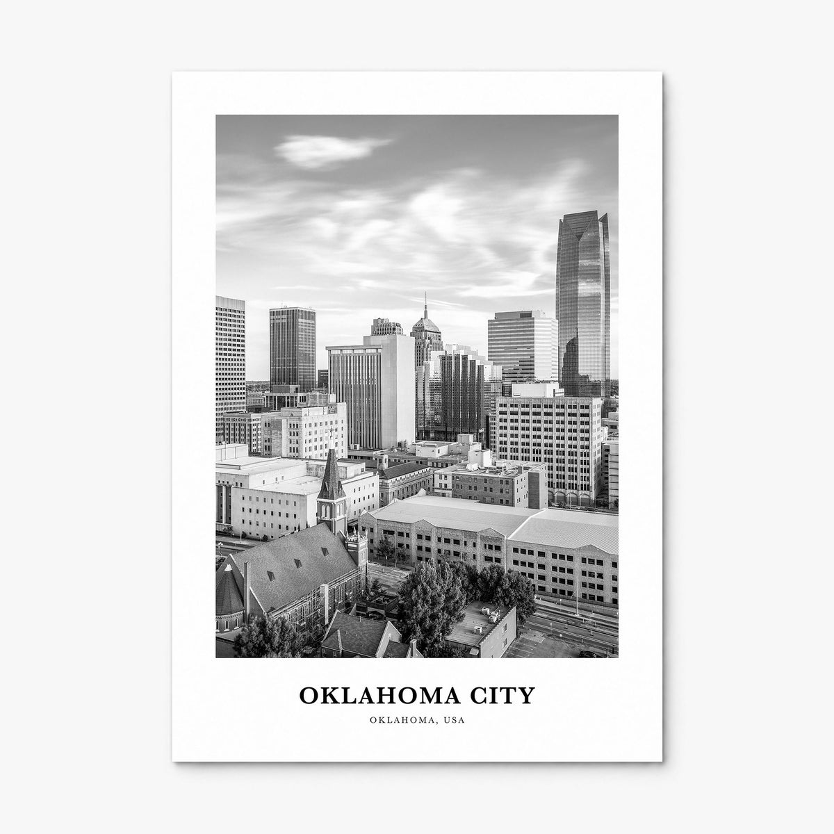 Oklahoma City Classic No 1 Poster, print only (unframed)