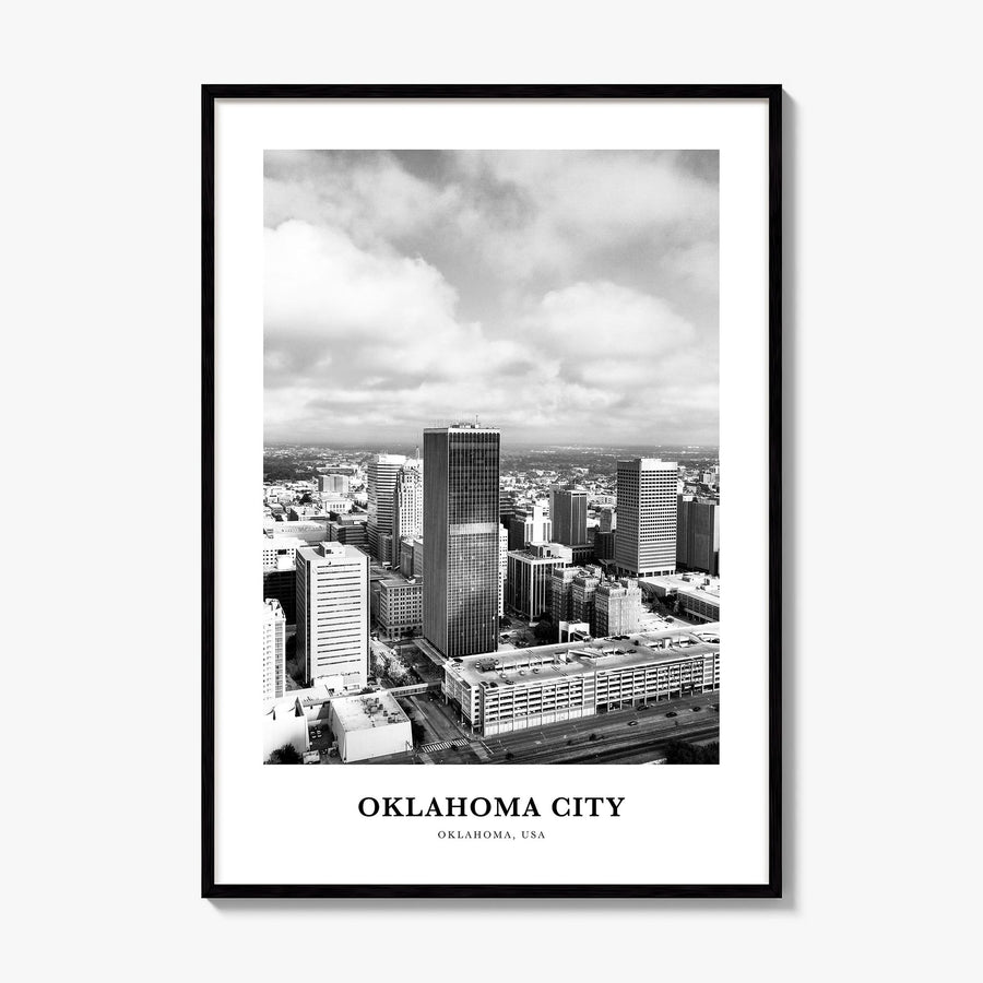 Oklahoma City Classic No 2 Poster, framed poster mockup