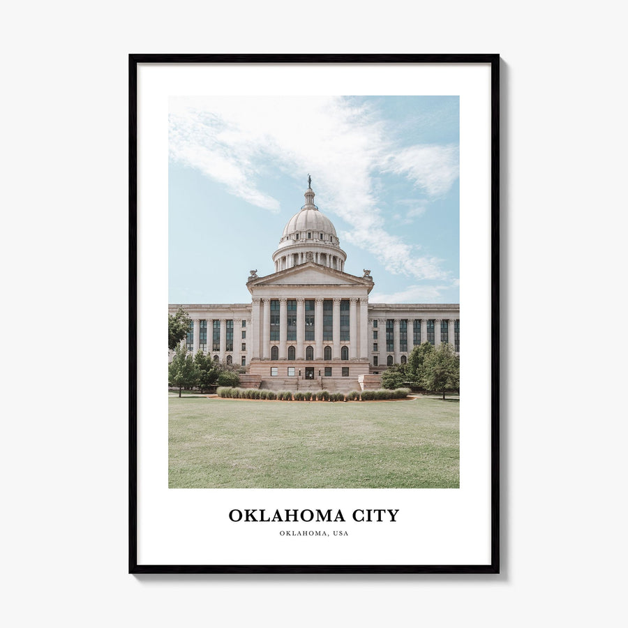 Oklahoma City Classic No 2 Poster, framed poster mockup