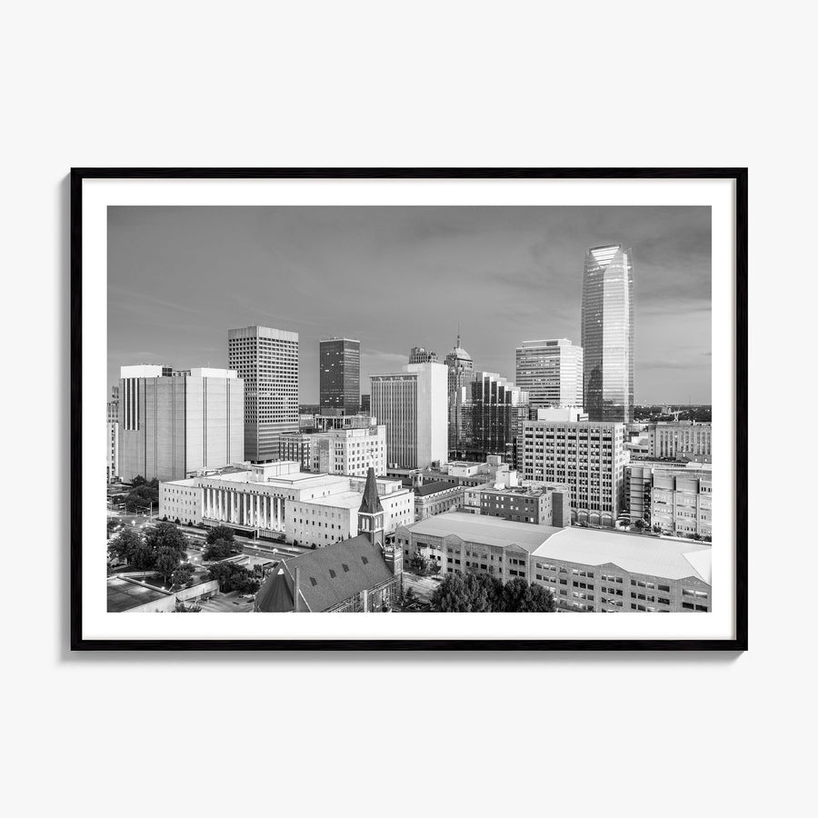Oklahoma Photo Poster, framed poster mockup, white border