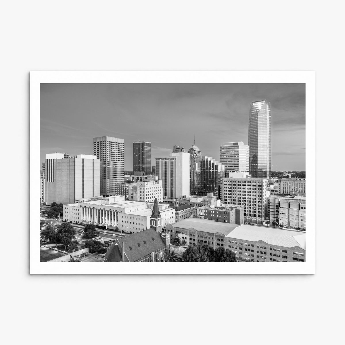 Oklahoma Photo Poster, print only (unframed), white border