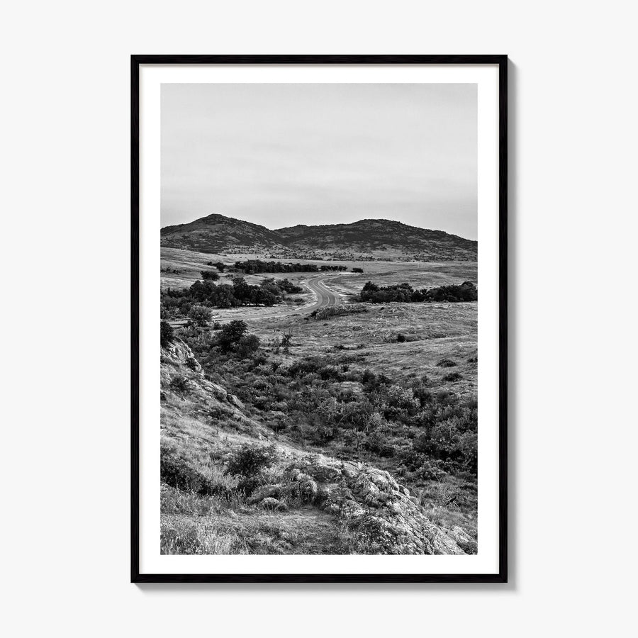 Oklahoma Photo No 1 Poster, framed poster mockup, white border