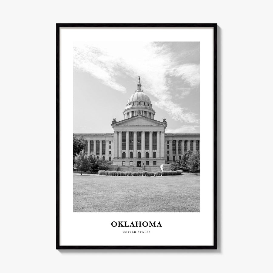 Oklahoma Classic No 1 Poster, framed poster mockup
