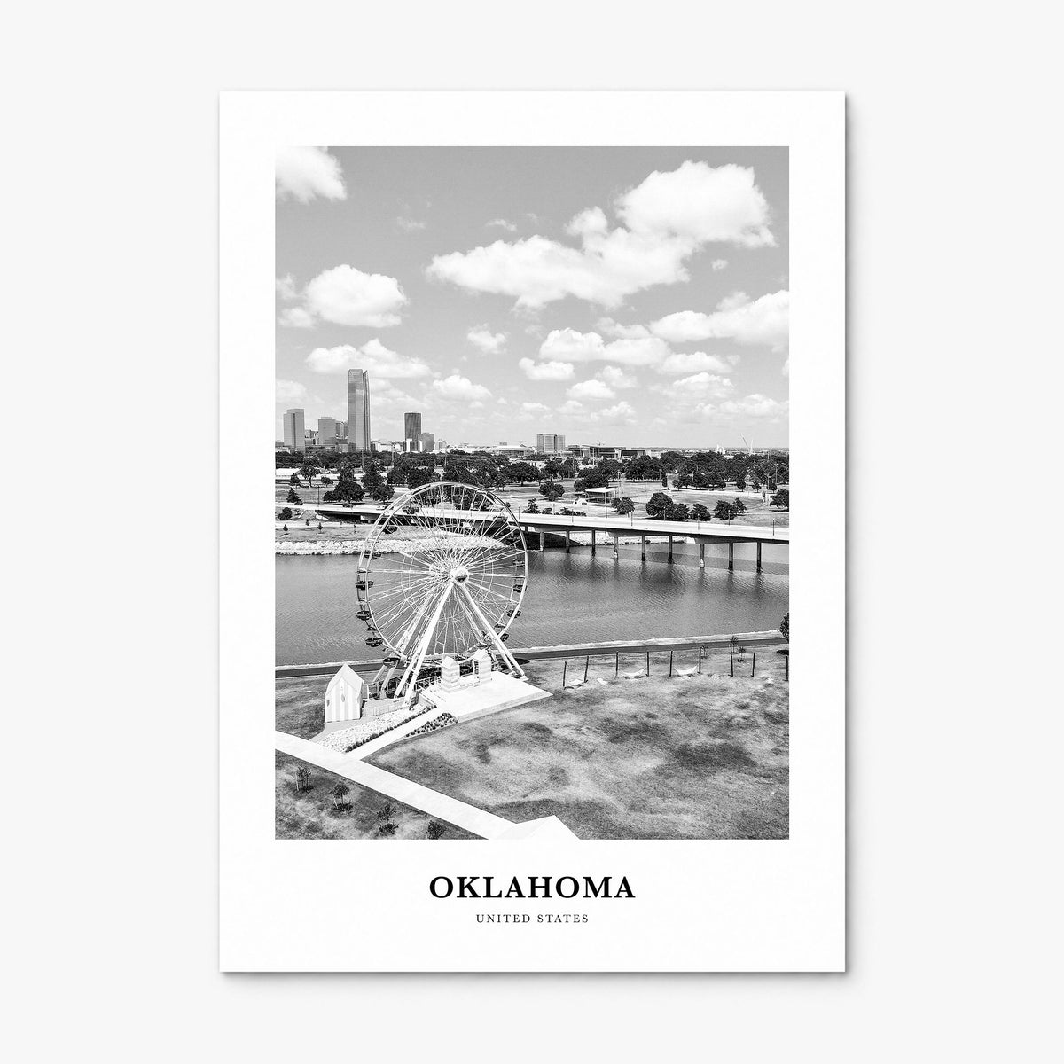 Oklahoma Classic No 2 Poster, print only (unframed)