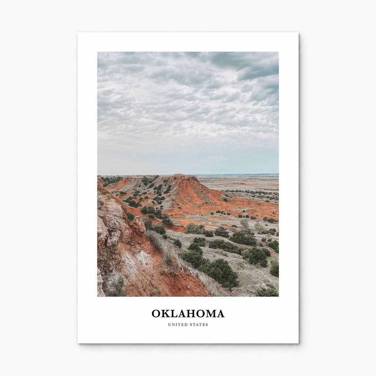 Oklahoma Classic Poster, print only (unframed)