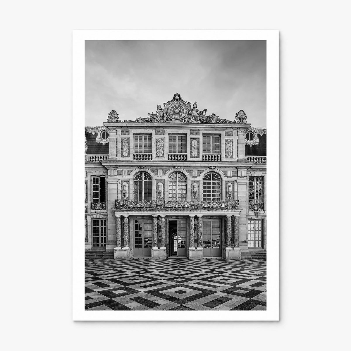 Old Palace Facade Photo No 1 Poster, print only (unframed), white border