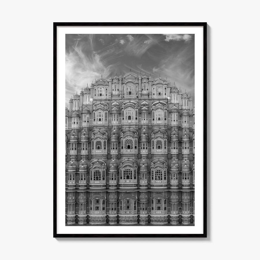 Old Palace Facade Photo No 2 Poster, framed poster mockup, white border