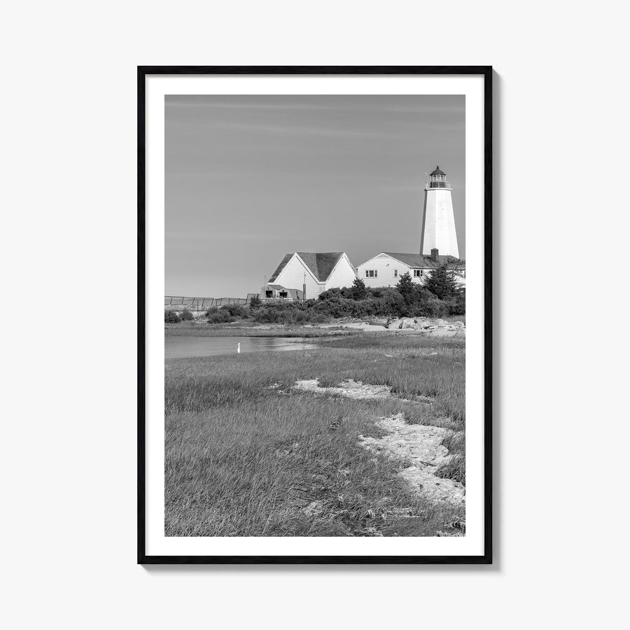 Old Saybrook black & white photo poster of Connecticut, USA – vertical wall art, unframed print shown in interior mockup