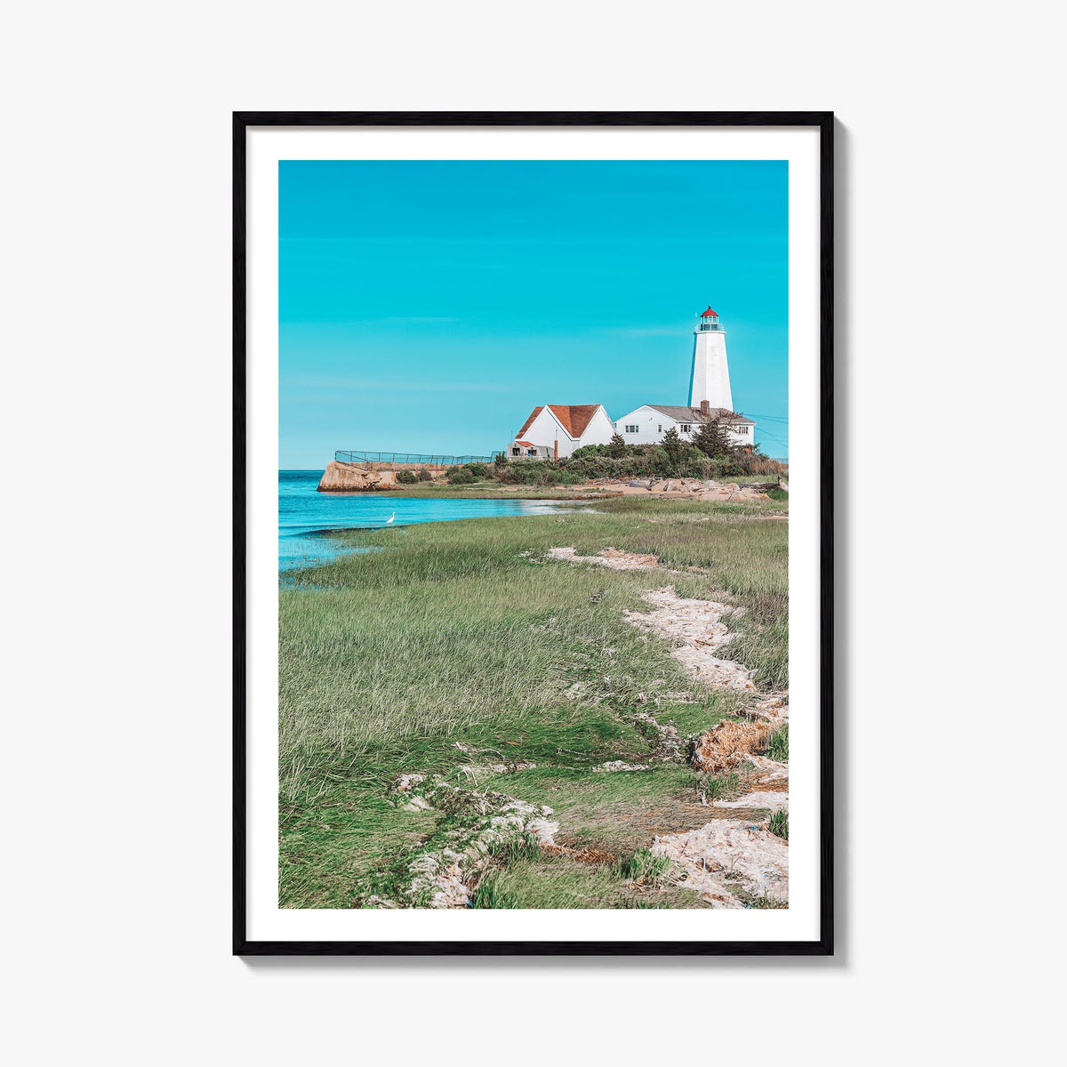 Old Saybrook colorful photo poster of Connecticut, USA – vertical wall art, unframed print shown in interior mockup