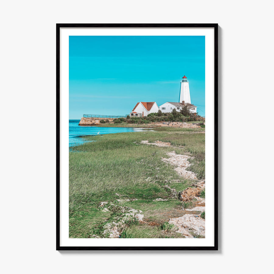 Old Saybrook Photo Poster, framed poster mockup, white border