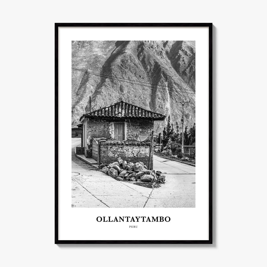 Ollantaytambo Classic Poster, framed poster mockup