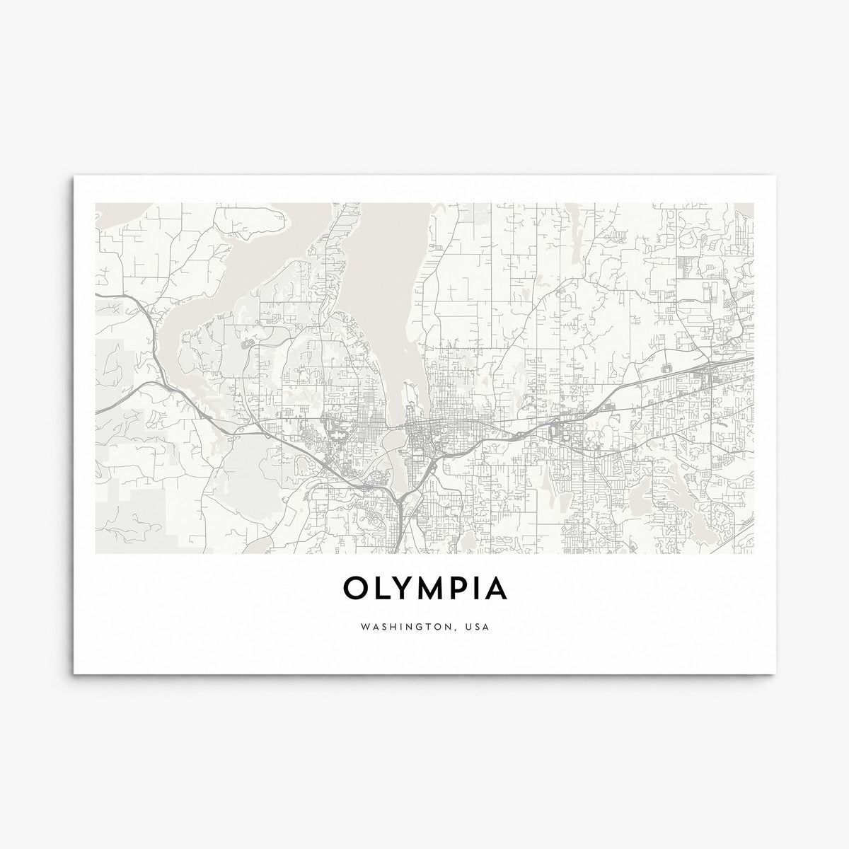 Olympia Map Poster, print only (unframed)