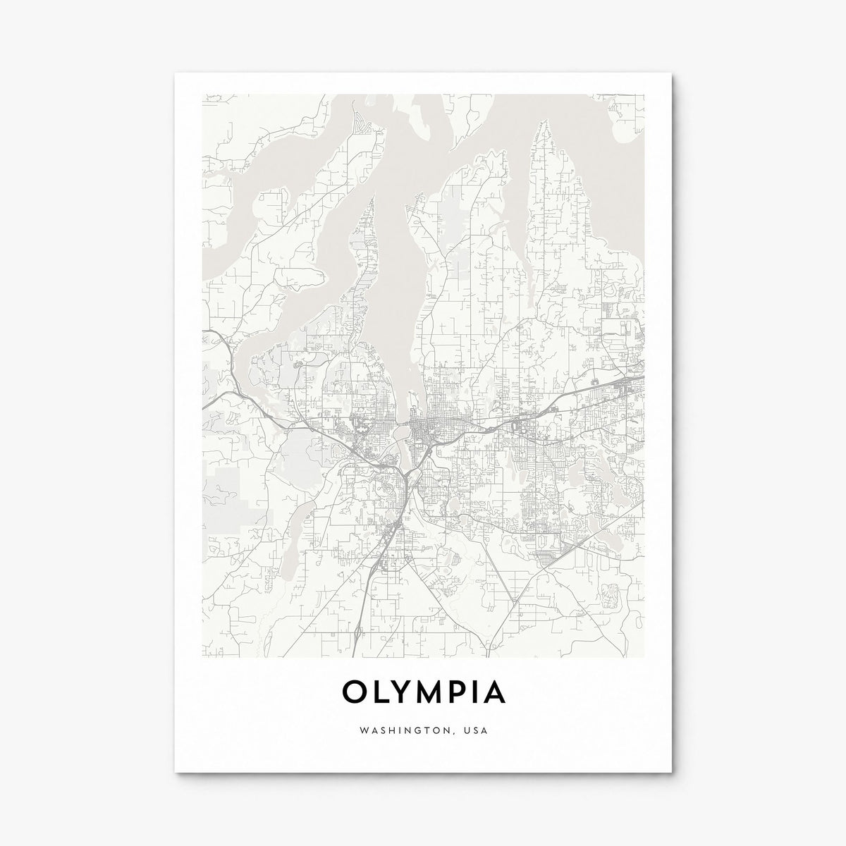 Olympia Map Poster, print only (unframed)