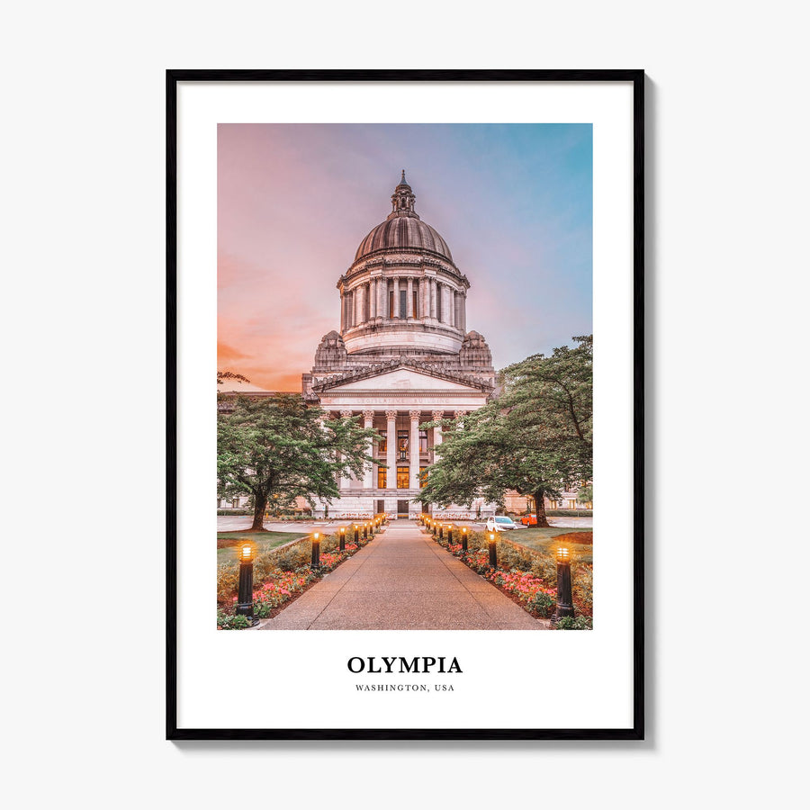Olympia Classic Poster, framed poster mockup