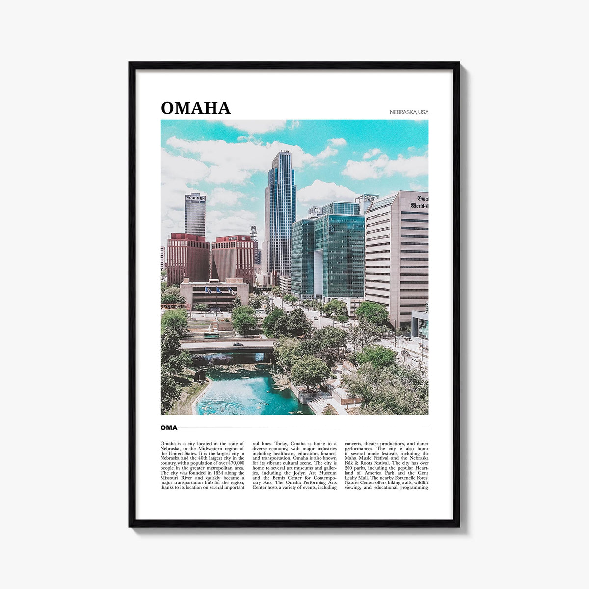 Omaha Travel Poster